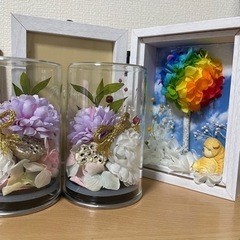 虹の橋セット　ペット仏花　ペット供養　犬用　ハンドメイド