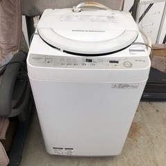 2017年製 SHARP 洗濯機6kg ES-GE6B-W