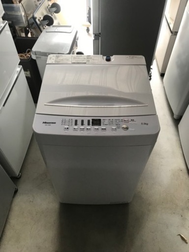 名古屋市郊外配送無料　ハイセンス　5.5kg洗濯機　HW-T55D  2020年製