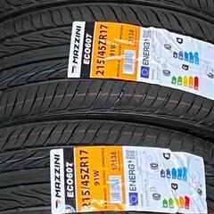 🌞215/45ZR17⭐人気サイズ！プリウス、86、BRZ、インプレッサ、レガシー等に！新品未使用！交換費用込み！MAZZINI製サマータイヤ入荷しました🌞