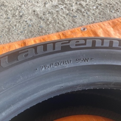 215/50R17 8分山ノーマルタイヤ2本