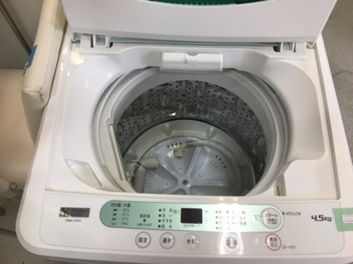 ●販売終了●洗濯機　ヤマダ電機　4.5キロ　2019年製　中古品