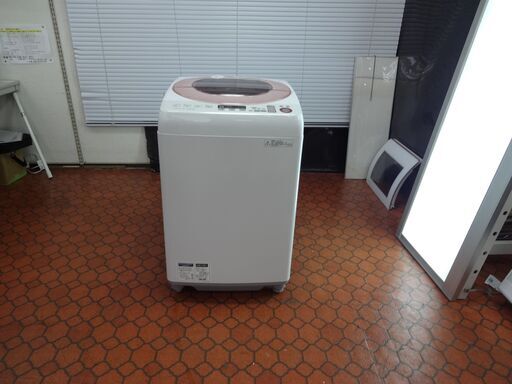 【大注目】 ID 洗濯機　シャープ　8K　２０１６年製　ES-GV80R-P 007253 洗濯機