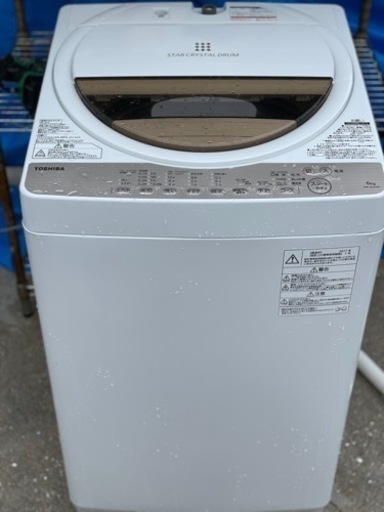送料・設置込み　洗濯機　6kg TOSHIBA 2017年