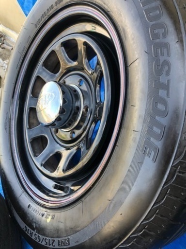 ハイエース200系 デイトナ ホイール ブリヂストンタイヤ 215/65R16