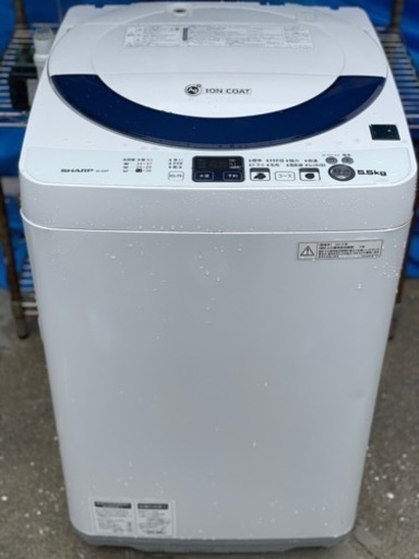 送料・設置込み　洗濯機　5.5kg SHARP 2014年