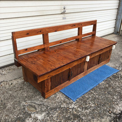木製 ベンチ椅子‼️収納付き❗️ソファ✨
