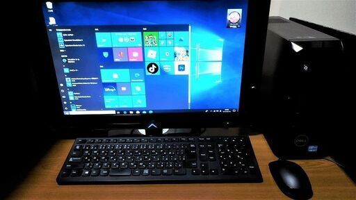 商談中3/30【DELL VOSTRO 270S】Core i5-2400 4コア4スレッド Blu-ray＋シャープモニター22型TV視聴可能＋ 無線キーボード＋無線マウス＋無線LAN搭載　 他DVD編集ソフト付き　８GB/500GB
