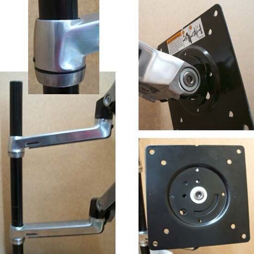 モニター 2台用 エルゴトロン LX デュアルスタッキングアーム 45-549