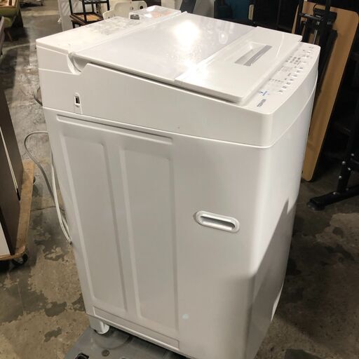 3/31 終 TOSHIBA 東芝 全自動 洗濯機 AW-8D8 2019年製 8kg 菊倉NS
