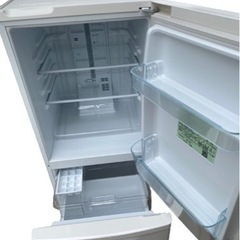 2017年製 パナソニック 冷蔵庫 2ドア 138L マットバニラホワイト NR