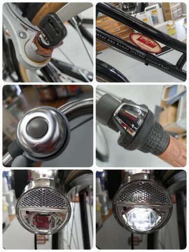 J060 普通自転車 Emifain LEDオート 6段変速 【公式通販】
