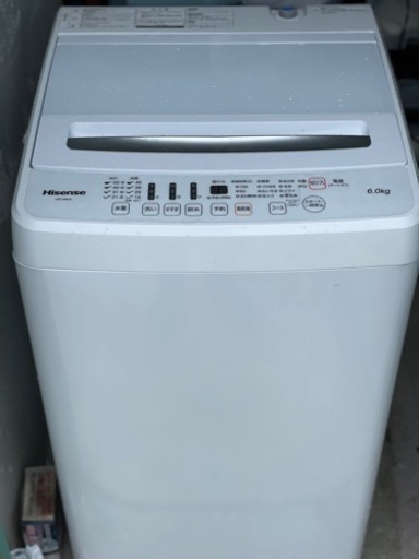 送料・設置込み　洗濯機　6kg Hisense 2019年