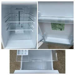 2017年製 パナソニック 冷蔵庫 2ドア 138L マットバニラホワイト NR