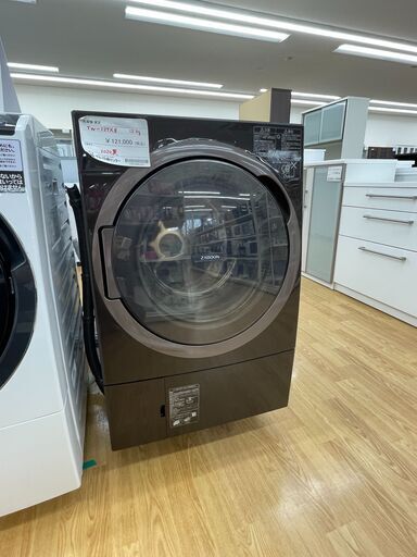 電気洗濯乾燥機 東芝 TW-127X8L 12/7Kg ﾌﾞﾗｳﾝ 2020年　SJ002