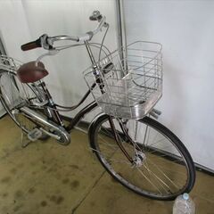 B864　限定特価　整備済み★ブリヂストン　ロココロイヤル　ブラウン　ベルト★ 中古自転車 【27インチ 】