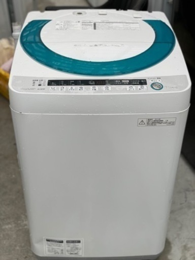 送料・設置込み　洗濯機　7kg SHARP 2014年