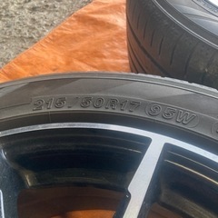 🌈215/50R17 3分山サマータイヤ、アルミホイールセット
