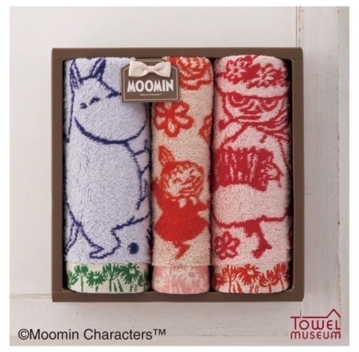 【新品】『ムーミン』 花とダンス タオルギフト3点セット