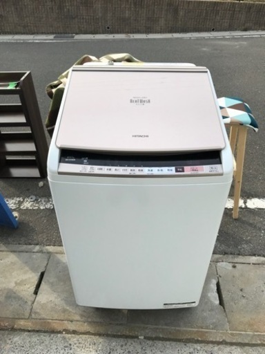 名古屋市郊外配送無料キャンペーン中！！　HITACHI  日立　8kg  乾燥機能付洗濯機　BW-DV80B 2018年製