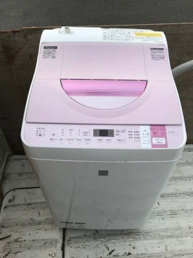 名古屋市郊外配送無料キャンペーン中　SHARP  シャープ　5kg  乾燥機能付洗濯機　ES-T5E4-KP   2016年製