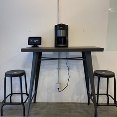 【ネット決済】鉄のバーカウンターテーブル　椅子1つ
