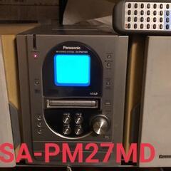MDデッキ CD コンポ パナソニック SA-PM27MD 