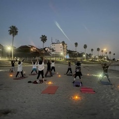 キャンドル ナイト ビーチヨガ🧘‍♀️江井ヶ島海岸🌴