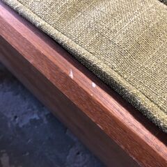 4/5 終 unico ウニコ 2人掛けソファ ROY カウチソファー グリーン系 クッション付き 菊倉MZ