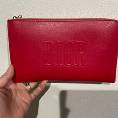 【引取限定】Dior ディオール ノベルティポーチ レッド 正規品