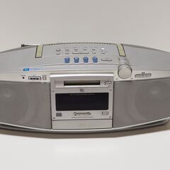 CD・ＭＤラジカセ　Panasonic　RX-MDX5 (シルバー）