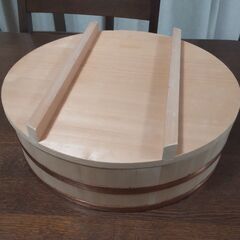寿司桶・蓋つき木製