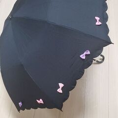 無料 リボン折りたたみ日傘