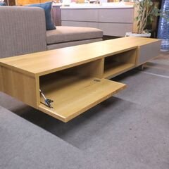 【お新古市場】お電話で3日間お取り置き可能！！ W1800 TVボード 木目調ナチュラル 【JV0331-02】