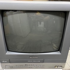 ブラウン管テレビ SHARP VHS再生できます