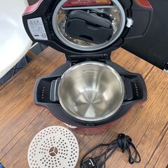ヘルシオ　ホットクック　No.256　シャープ　2017年製　KN-HT99A-R　〖リサイクルショップどりーむ鹿大前店〗
