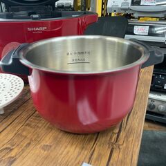 ヘルシオ　ホットクック　No.256　シャープ　2017年製　KN-HT99A-R　〖リサイクルショップどりーむ鹿大前店〗