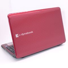 新品SSD搭載 Wi-Fi有 赤 ノートパソコン 東芝 T451/58ER 中古良品 15.6