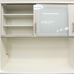 ニトリ キッチンボード ポスティア 幅120 ハイグロスホワイト ブル