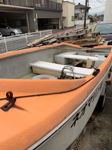 中古ボート 格安 20000円 イカリ・輸送用トレーラー付き（現状渡し）