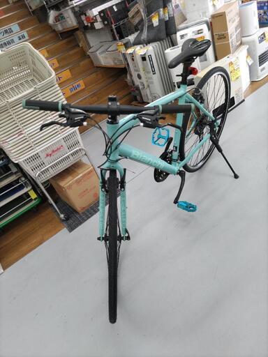 J265 ★クロスバイク★Bianchi camaleonte★3×8変速★チェレステカラー