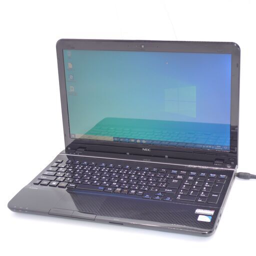 中古良品 Wi-Fi有 ノートパソコン NEC PC-LS150JS1BKB 15.6インチ Celeron 4GB 640GB DVDマルチ 無線LAN webカメラ Windows10 Office
