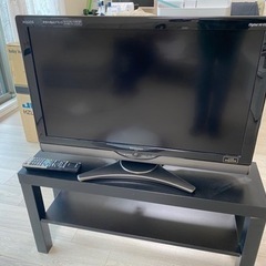 AQUOS 32インチ テレビ + テレビ台(IKEA)