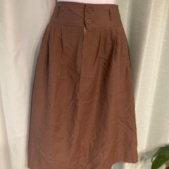 poplar gals 茶色のタイトスカート☆