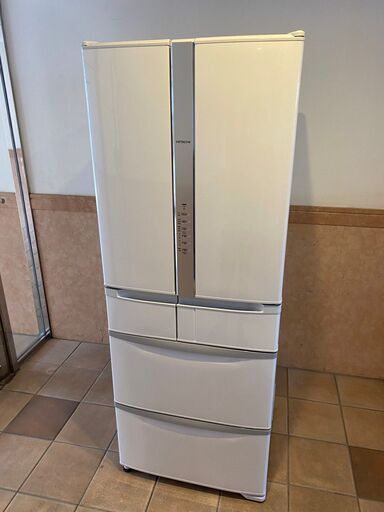 2019年製 日立 HITACHI 冷凍冷蔵庫 6ドア 475L フレンチドア(観音開き) 自動製氷 脱臭 節電モード R-F48M3