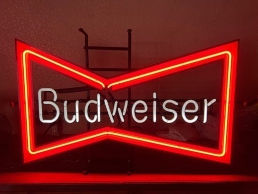 Budweiser バドワイザー ネオン管 看板　ネオンサイン