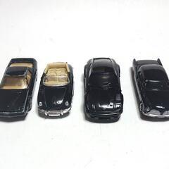 ミニカー ブラック色 4台 メーカー混合 セット