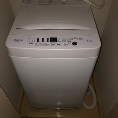 【ネット決済】洗濯機　5.5kg  Hisense