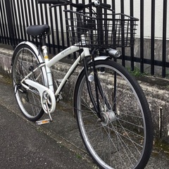 整備・良品＞シティサイクル・27インチ自転車・外装6段変速・ LED