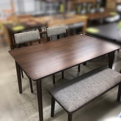 J924 福岡家具 大川家具工業会 家具の大丸 ダイニングテーブルセット 